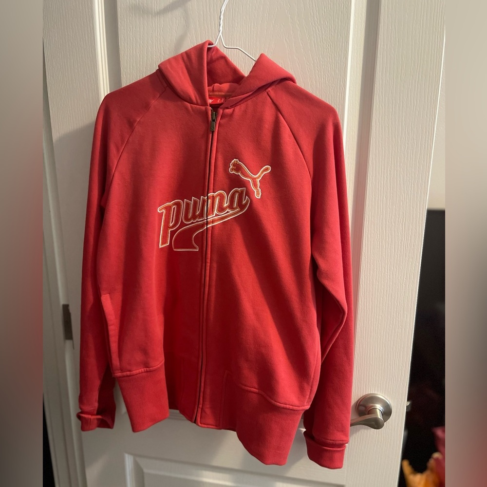 Womens xl zip up puma jacket
